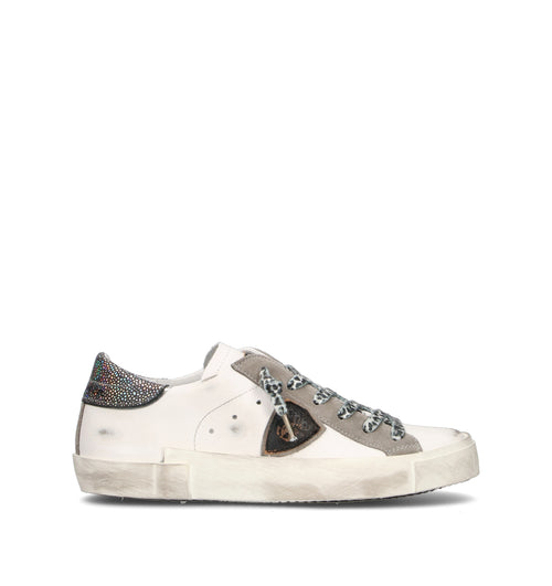 PHILIPPE MODEL Sneaker donna bianca in pelle