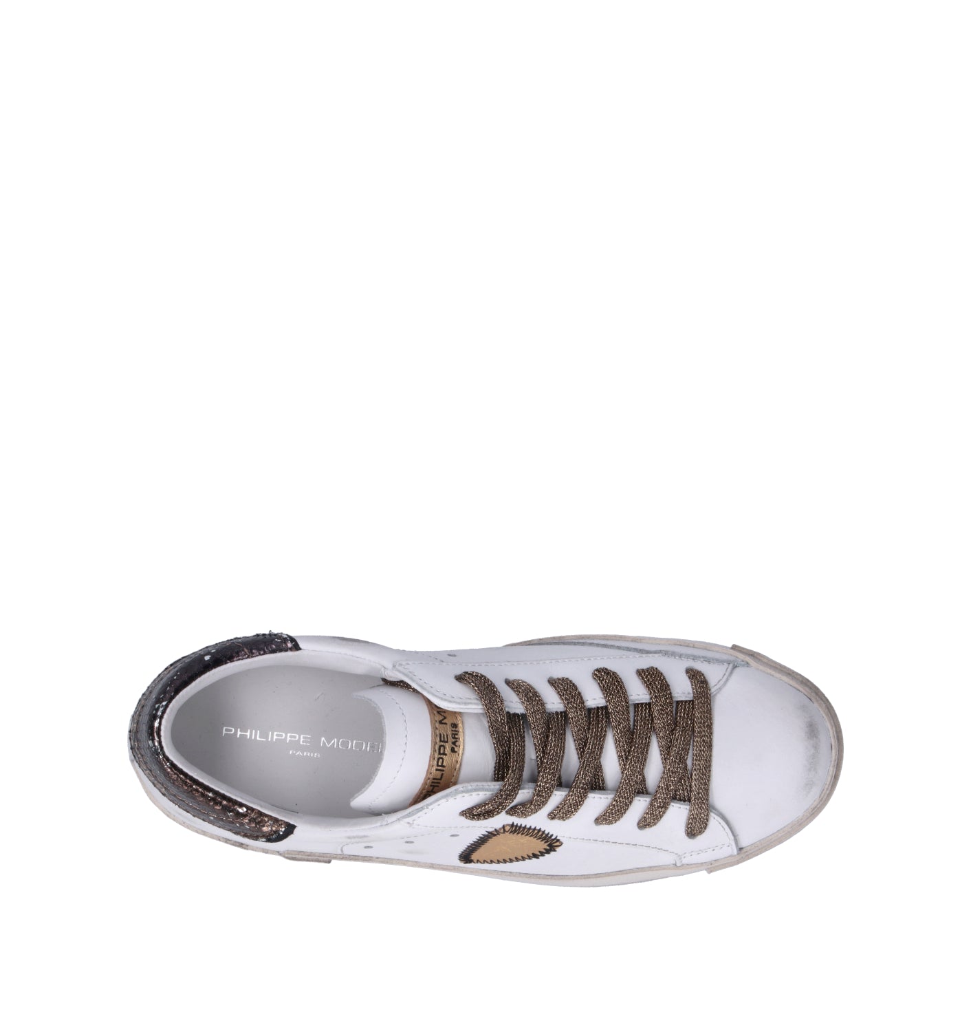 PHILIPPE MODEL Sneaker donna bianca in pelle
