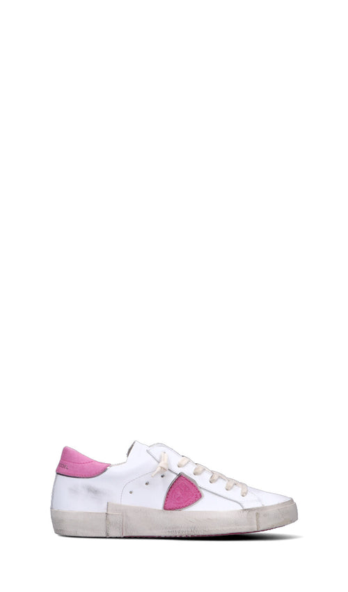 PHILIPPE MODEL Sneaker donna bianca/rosa in pelle