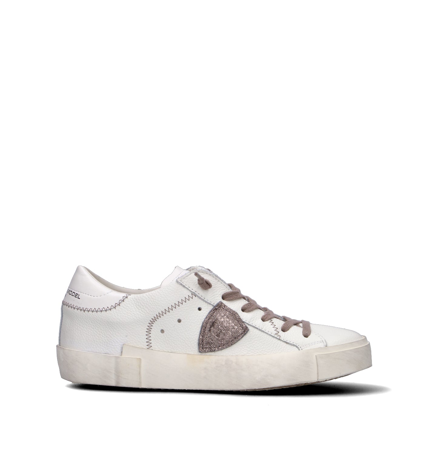 PHILIPPE MODEL Sneaker donna bianca in pelle