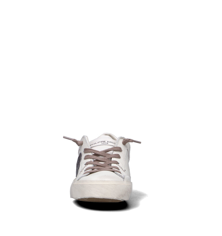 PHILIPPE MODEL Sneaker donna bianca in pelle