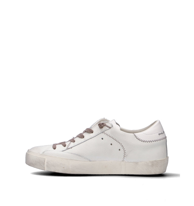 PHILIPPE MODEL Sneaker donna bianca in pelle
