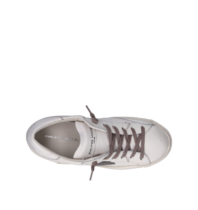 PHILIPPE MODEL Sneaker donna bianca in pelle