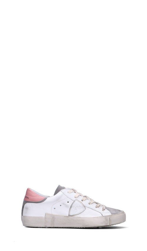 PHILIPPE MODEL Sneaker donna bianca/rosa in pelle