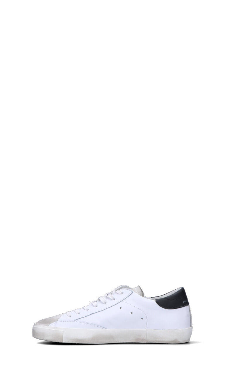 PHILIPPE MODEL Sneaker uomo bianca/nera in pelle