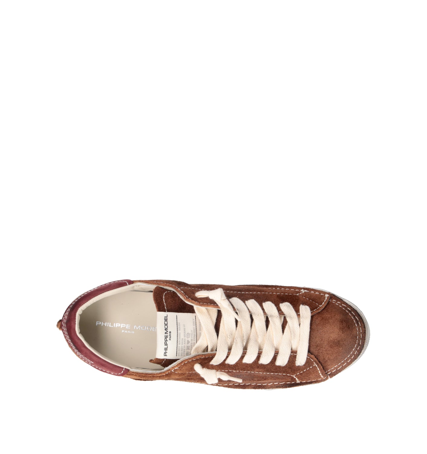 PHILIPPE MODEL Sneaker uomo cognac in suede