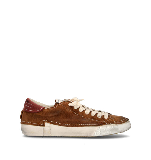 PHILIPPE MODEL Sneaker uomo cognac in suede