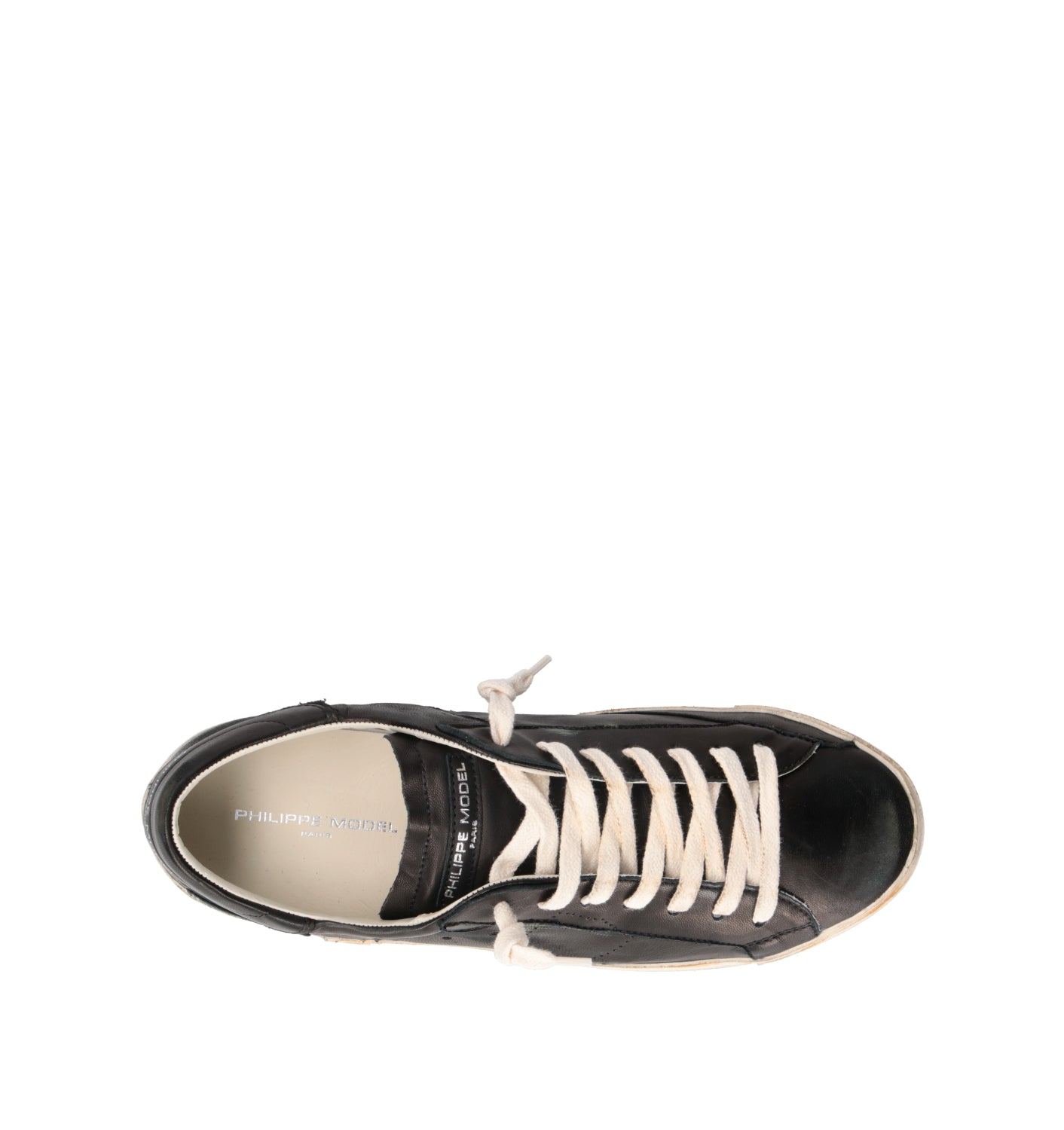 PHILIPPE MODEL Sneaker donna nera in pelle