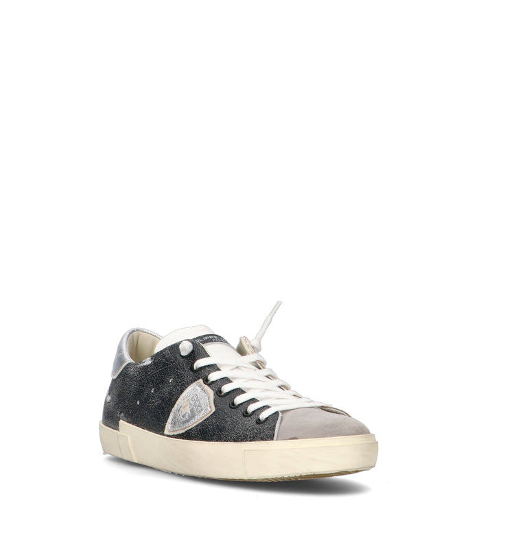 PHILIPPE MODEL Sneaker uomo grigia in pelle