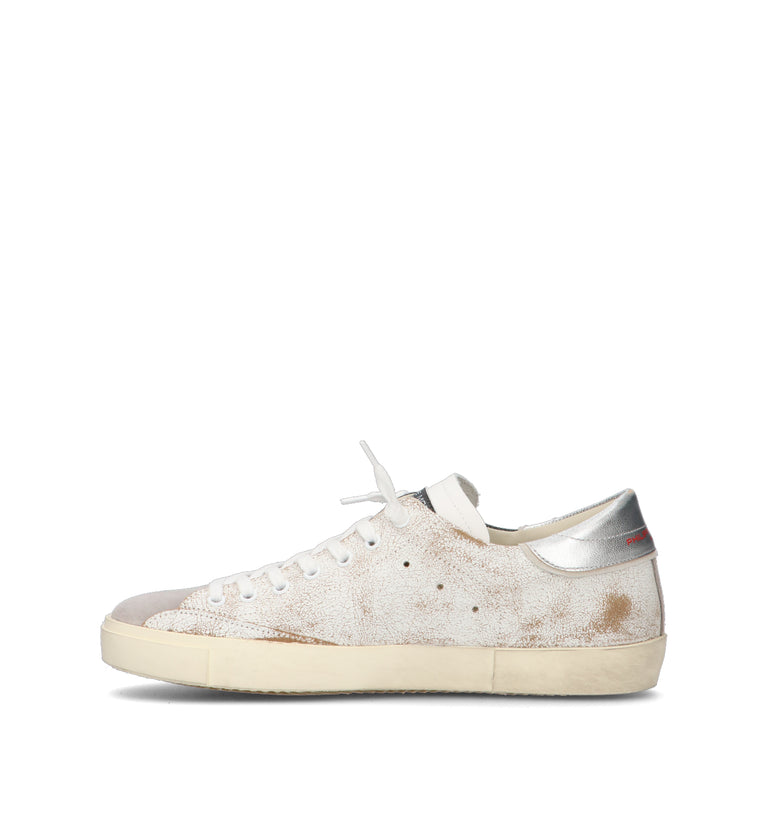 PHILIPPE MODEL Sneaker uomo grigia in pelle