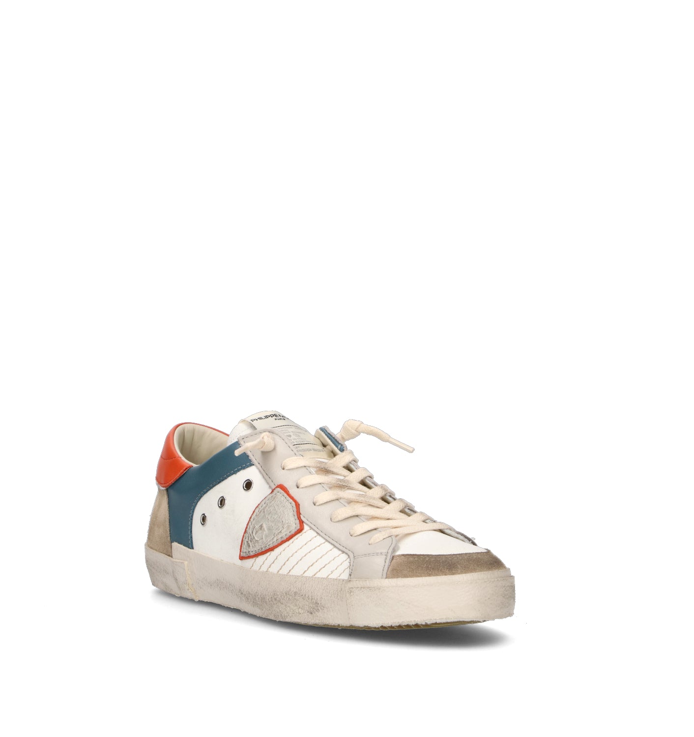 PHILIPPE MODEL Sneaker uomo bianca in pelle