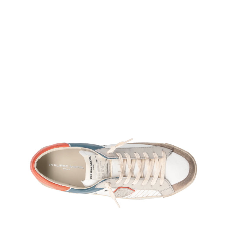 PHILIPPE MODEL Sneaker uomo bianca in pelle