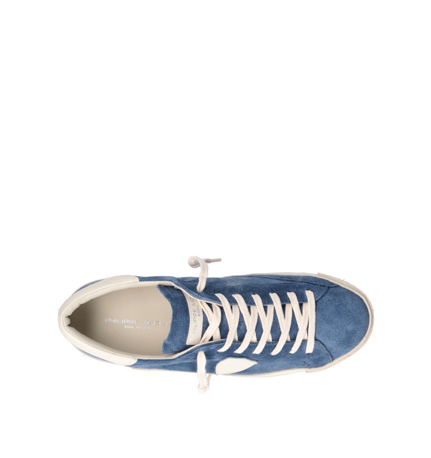 PHILIPPE MODEL Sneaker uomo blu in suede