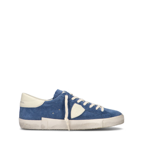 PHILIPPE MODEL Sneaker uomo blu in suede