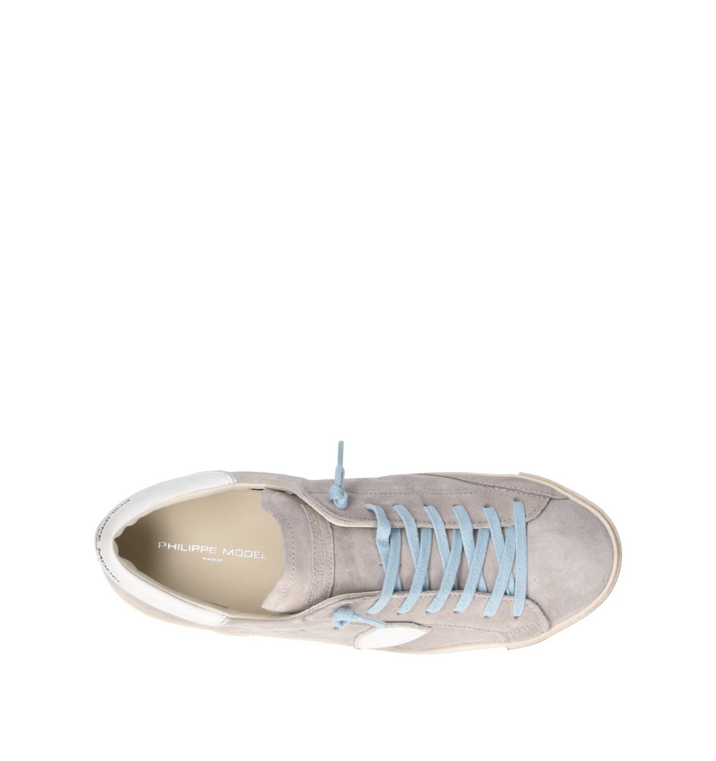 PHILIPPE MODEL Sneaker uomo grigia in suede