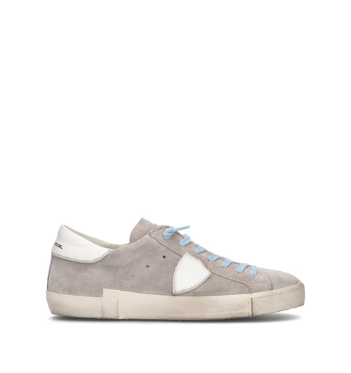 PHILIPPE MODEL Sneaker uomo grigia in suede