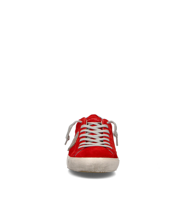 PHILIPPE MODEL Sneaker uomo rossa in suede