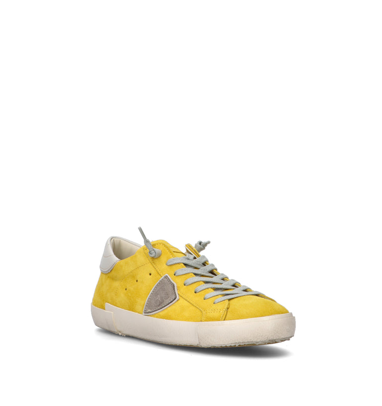 PHILIPPE MODEL Sneaker uomo gialla in suede