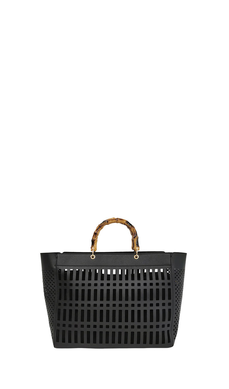 LE PANDORINE Borsa a mano nera