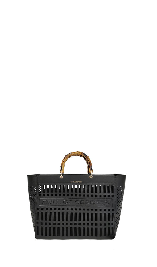 LE PANDORINE Borsa a mano nera