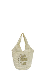 LE PANDORINE Borsa spiaggia bianca