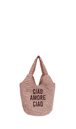 LE PANDORINE Borsa spiaggia panna