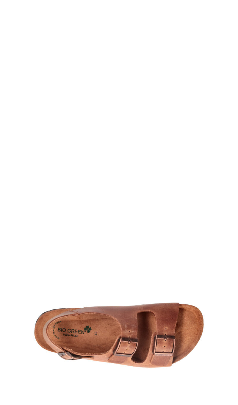 BIO GREEN - Ciabatta uomo marrone