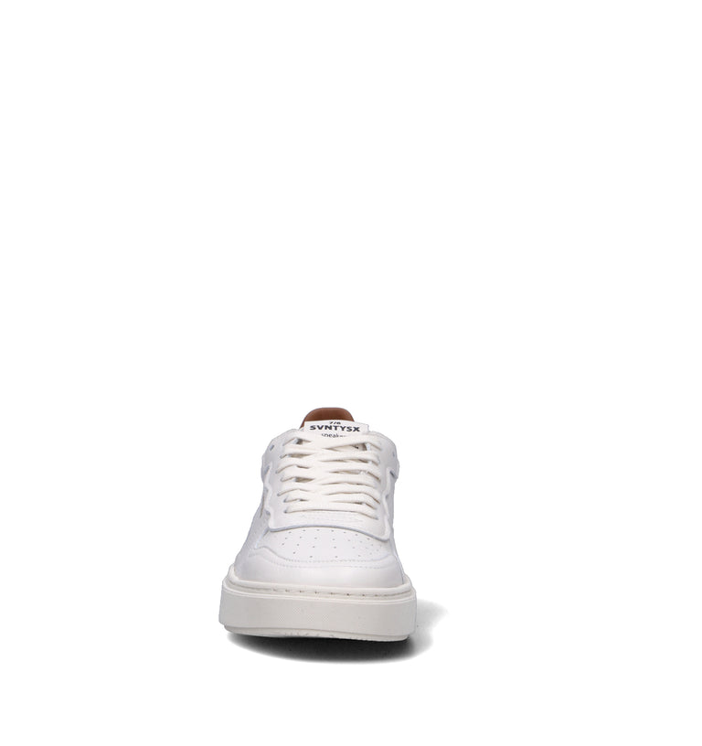 THE76 Sneaker uomo bianca/marrone in pelle
