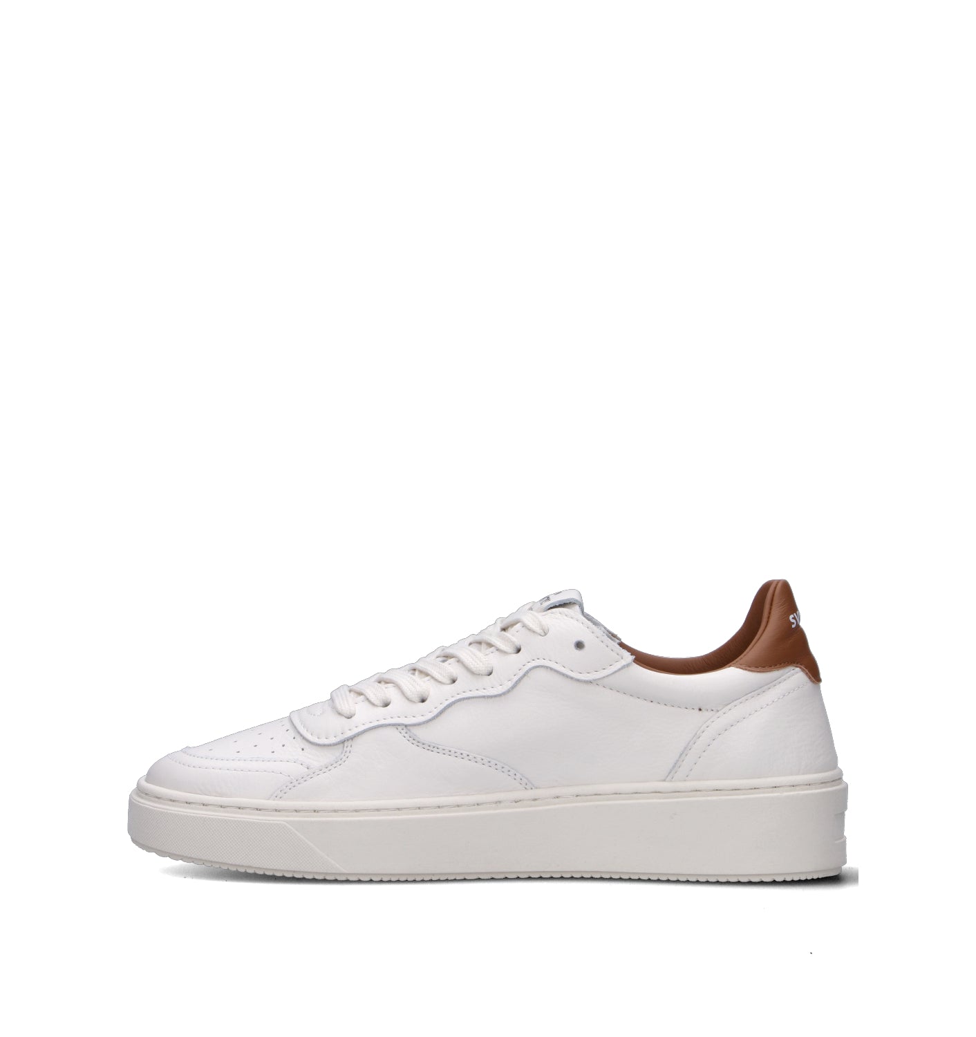 THE76 Sneaker uomo bianca/marrone in pelle