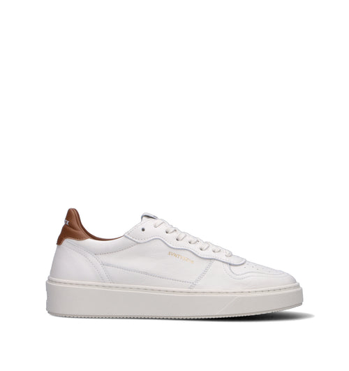 THE76 Sneaker uomo bianca/marrone in pelle