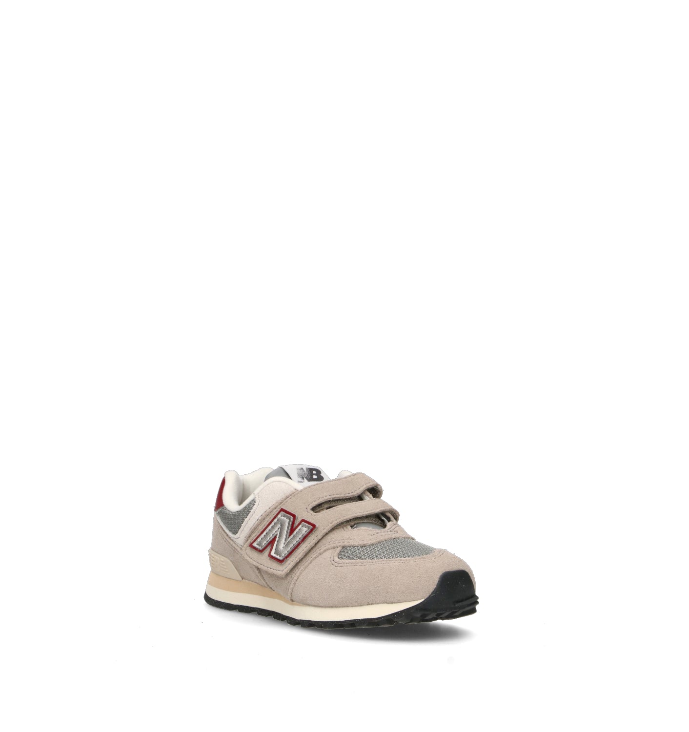 NEW BALANCE Sneaker bimbo grigia in suede