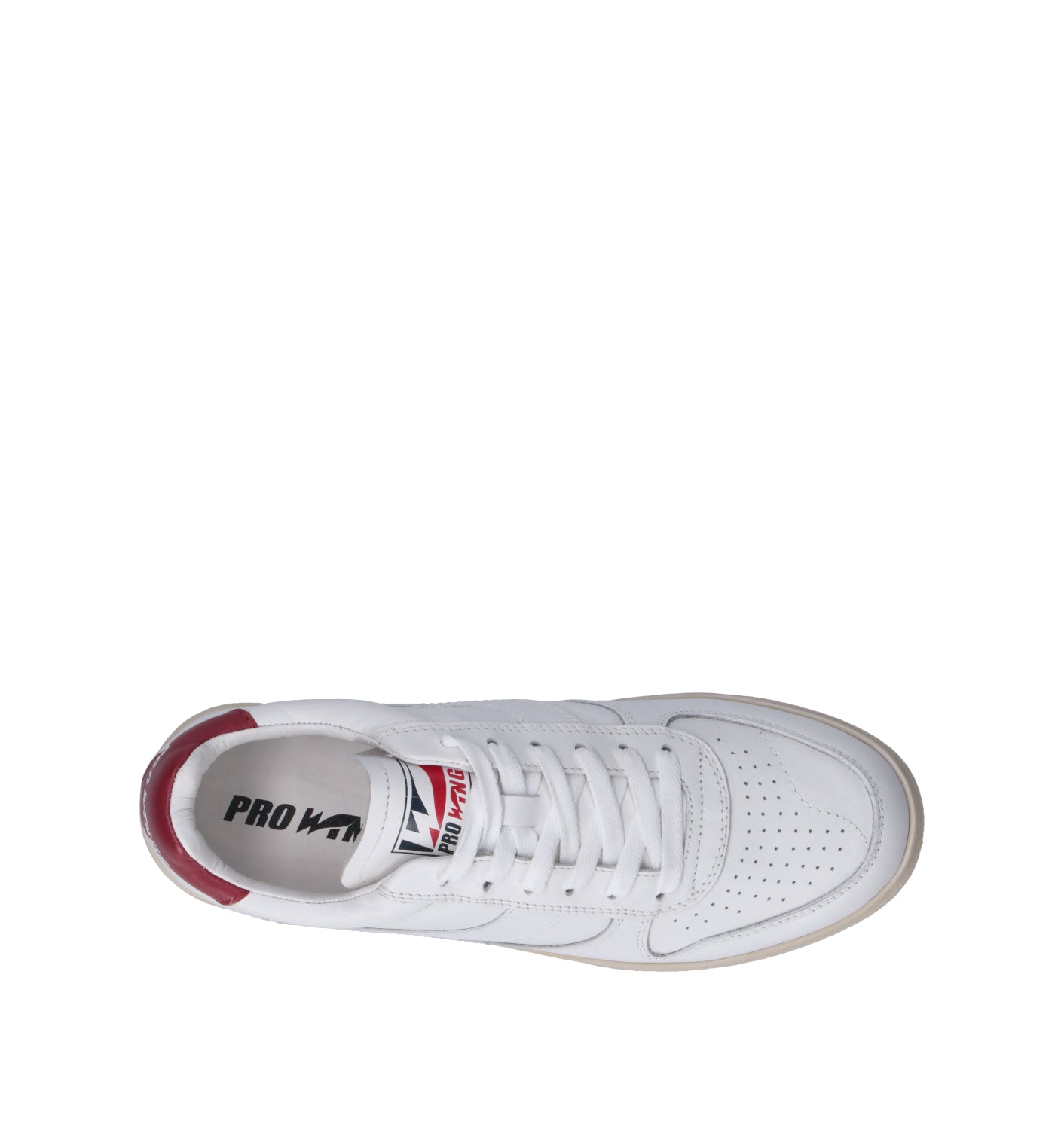 PROWINGS Sneaker donna bianca/rossa in pelle