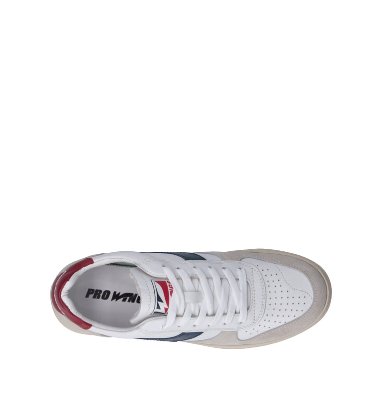 PROWINGS Sneaker donna bianca/blu in pelle