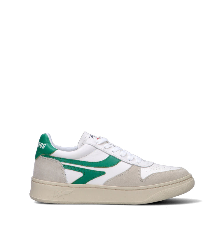 PROWINGS Sneaker donna bianca/verde in pelle