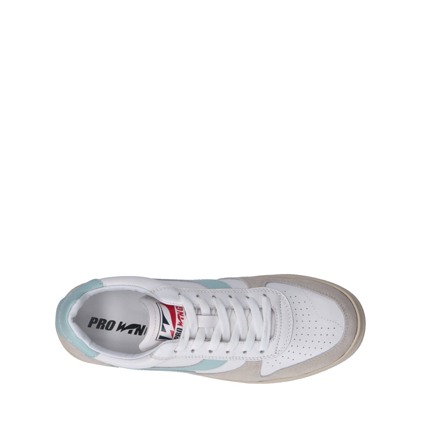 PROWINGS Sneaker donna bianca/azzurra in pelle