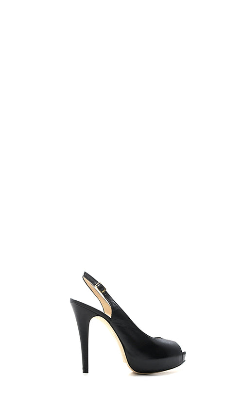 REBECCA VAN DIK Slingback donna nera