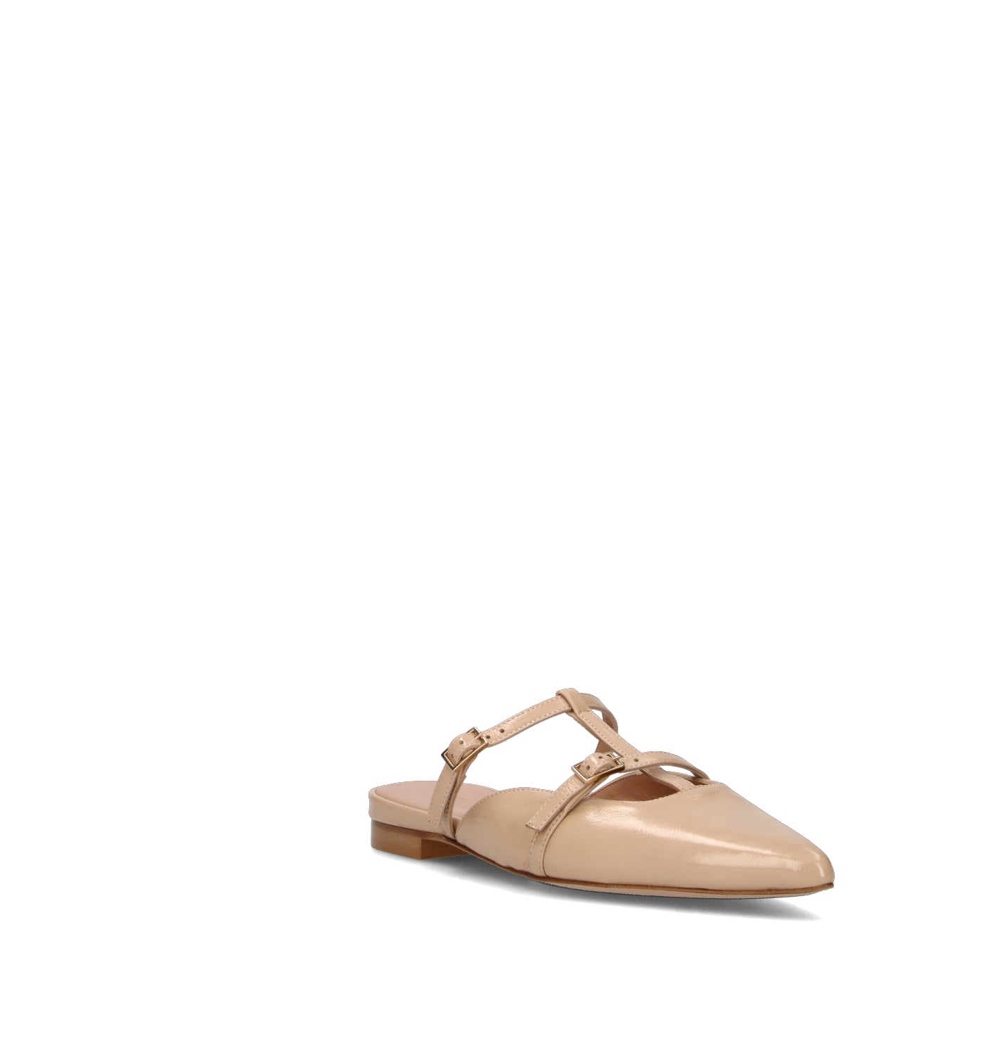 REBECCA VAN DIK Sabot donna nude in pelle