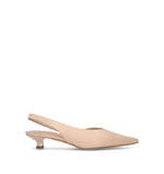 REBECCA VAN DIK Slingback donna cipria in pelle