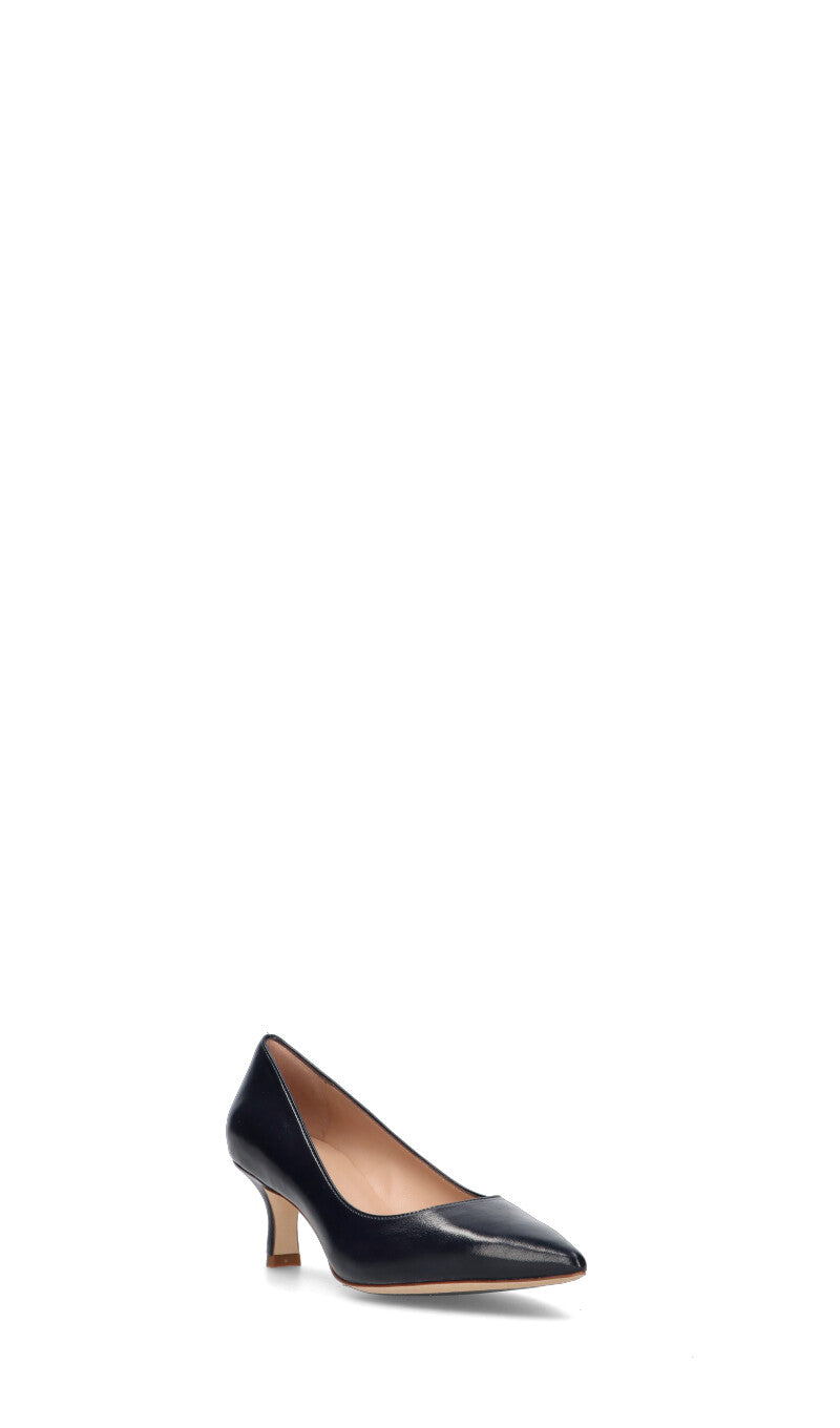 REBECCA VAN DIK Décolleté donna blu in pelle