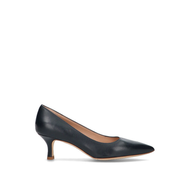 REBECCA VAN DIK Décolleté donna blu in pelle