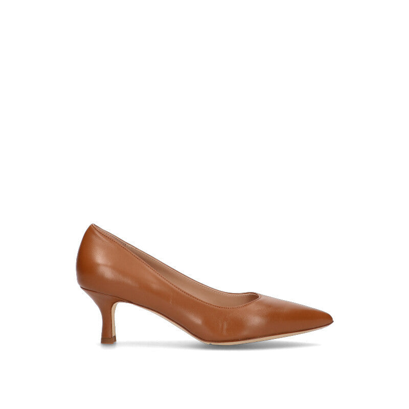 REBECCA VAN DIK Décolleté donna cuoio in pelle