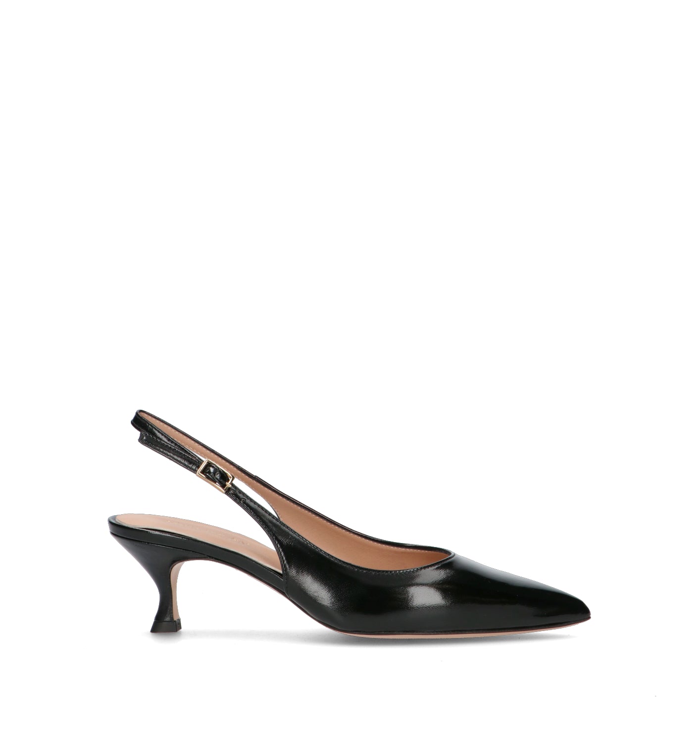 REBECCA VAN DIK Slingback donna nera in pelle