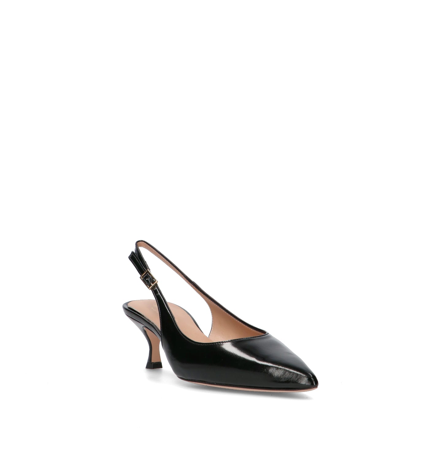 REBECCA VAN DIK Slingback donna nera in pelle