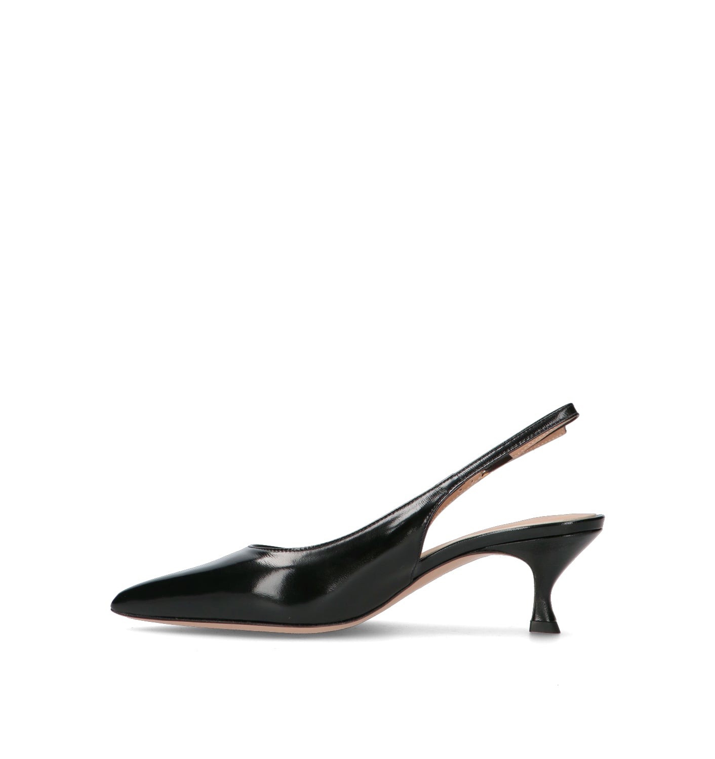 REBECCA VAN DIK Slingback donna nera in pelle