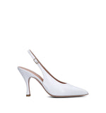 REBECCA VAN DIK Slingback donna bianca in pelle