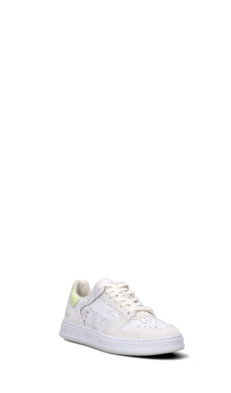 PREMIATA Sneaker donna bianca/gialla in pelle