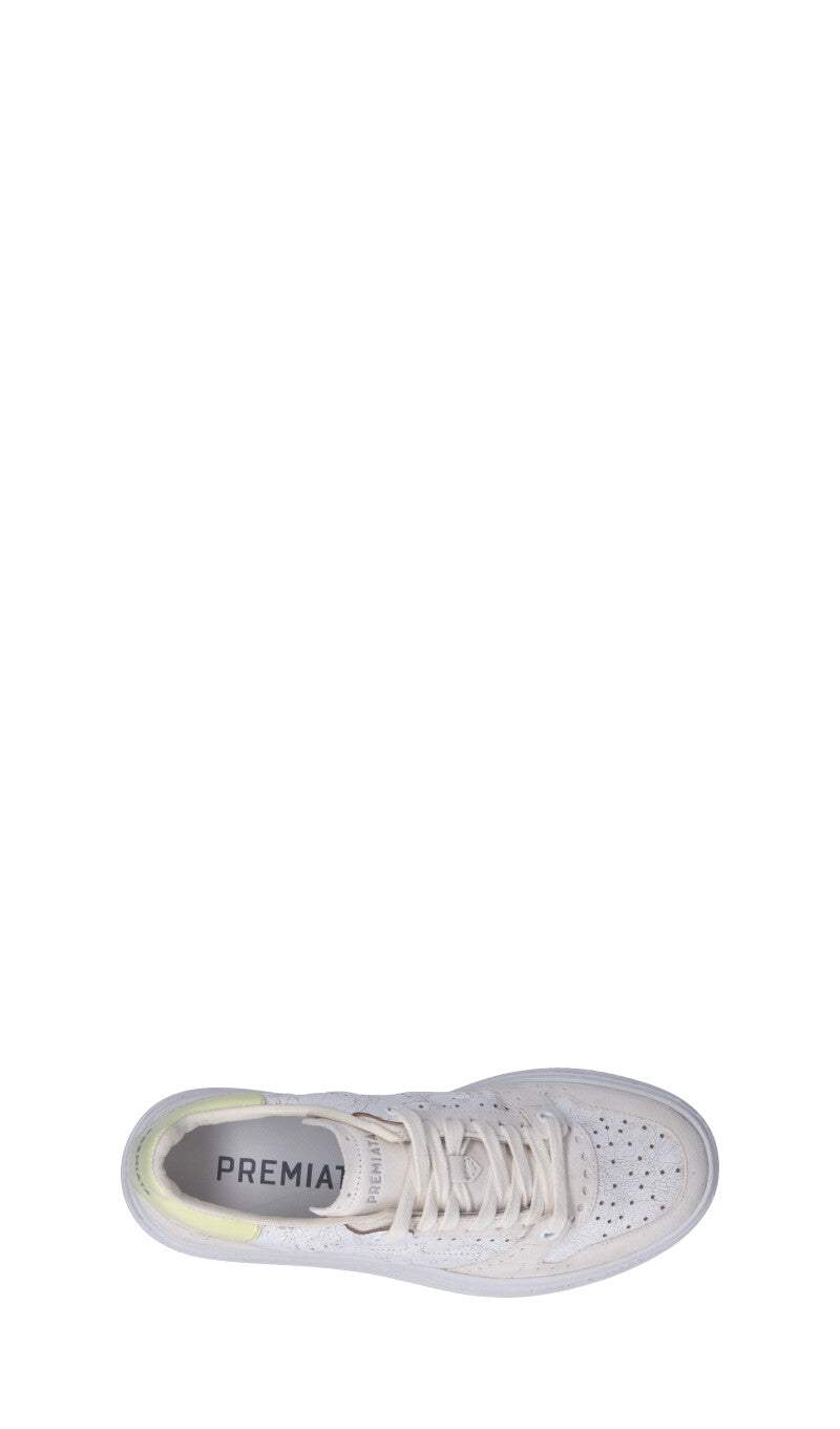 PREMIATA Sneaker donna bianca/gialla in pelle