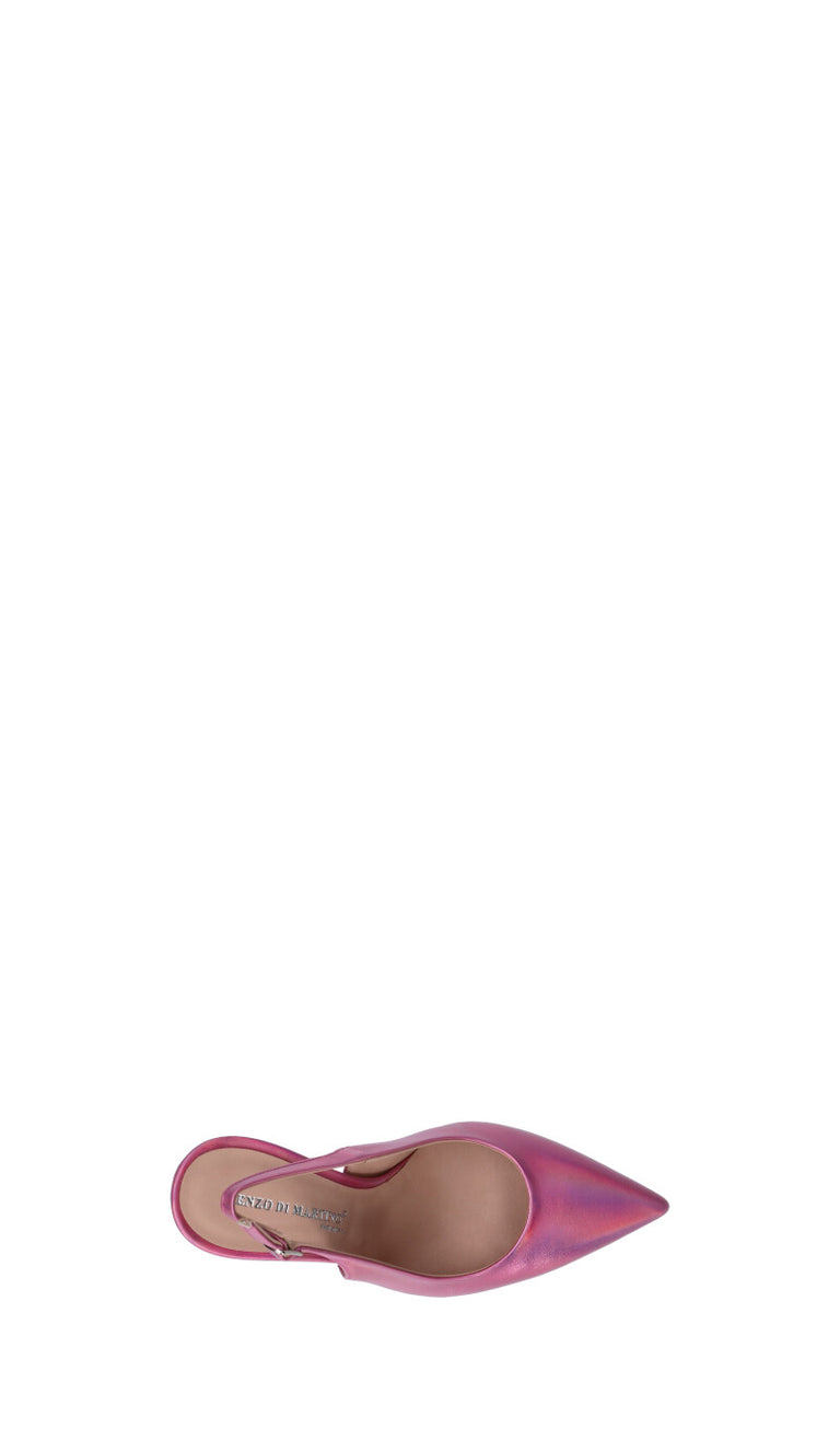 ENZO DI MARTINO Slingback donna rosa in pelle