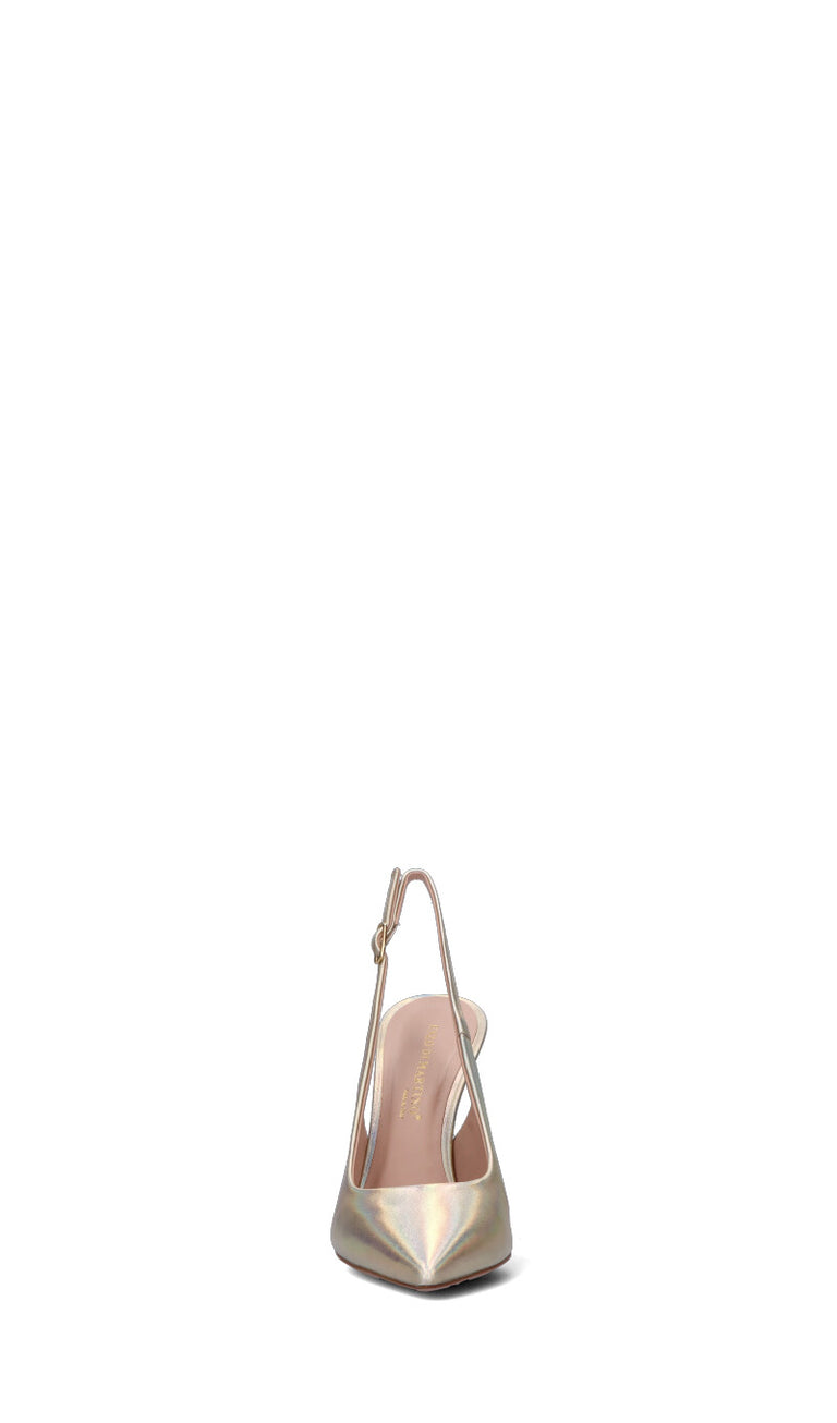 ENZO DI MARTINO Slingback donna oro in pelle