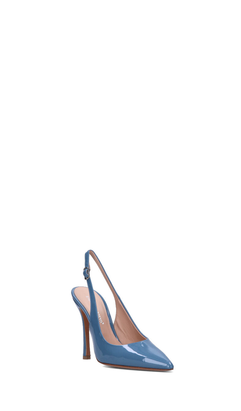 ENZO DI MARTINO Slingback donna blu in pelle